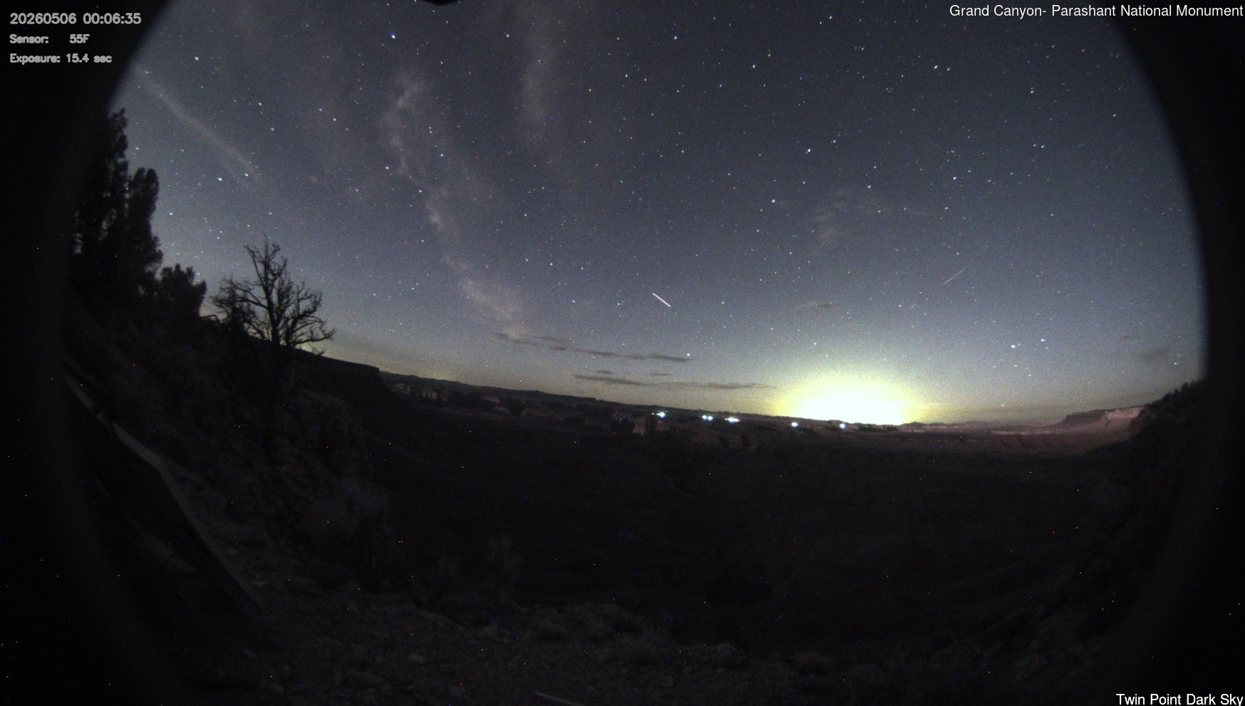 time-lapse frame, Twin Point - Dark Sky webcam