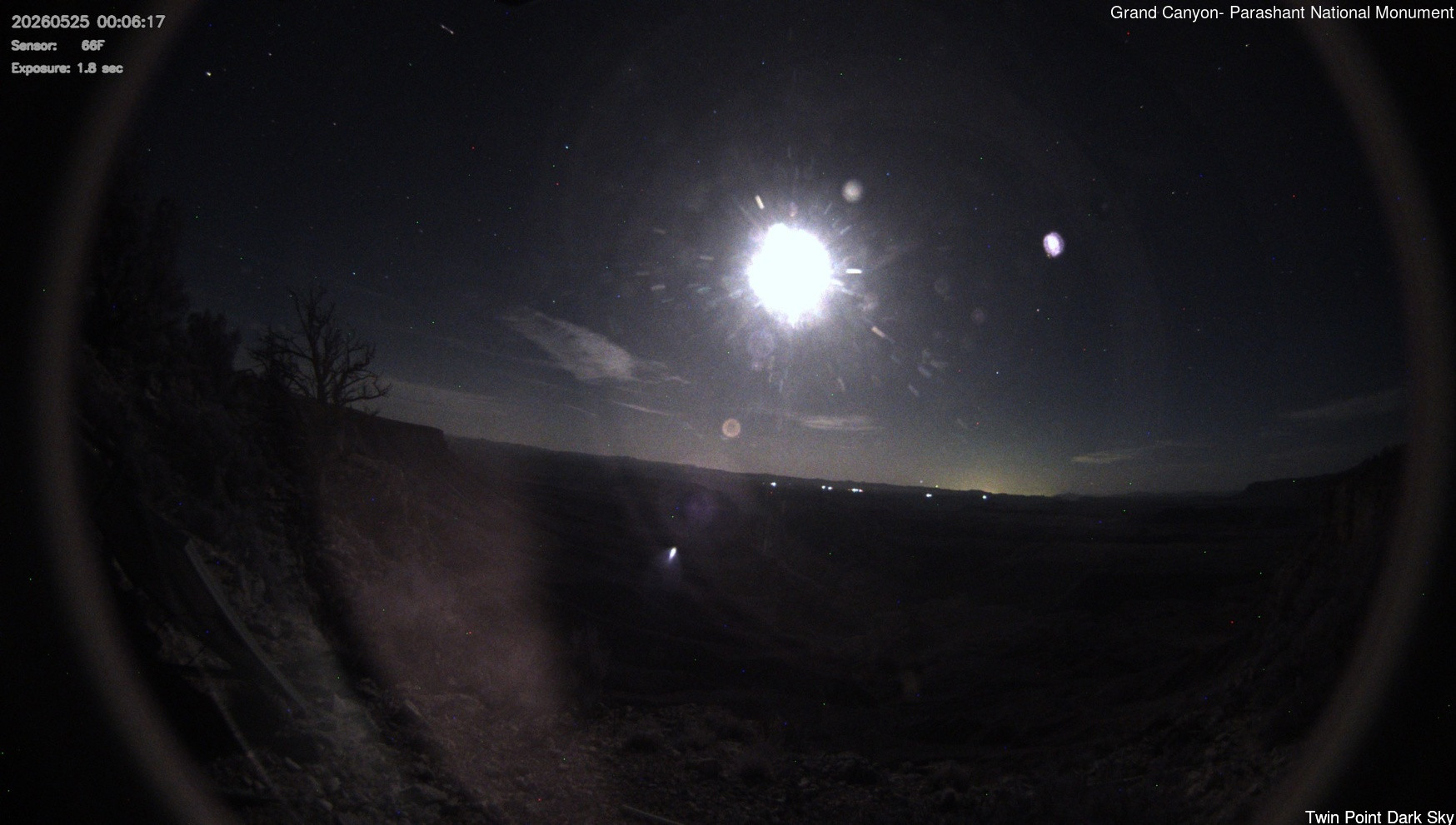 time-lapse frame, Twin Point - Dark Sky webcam