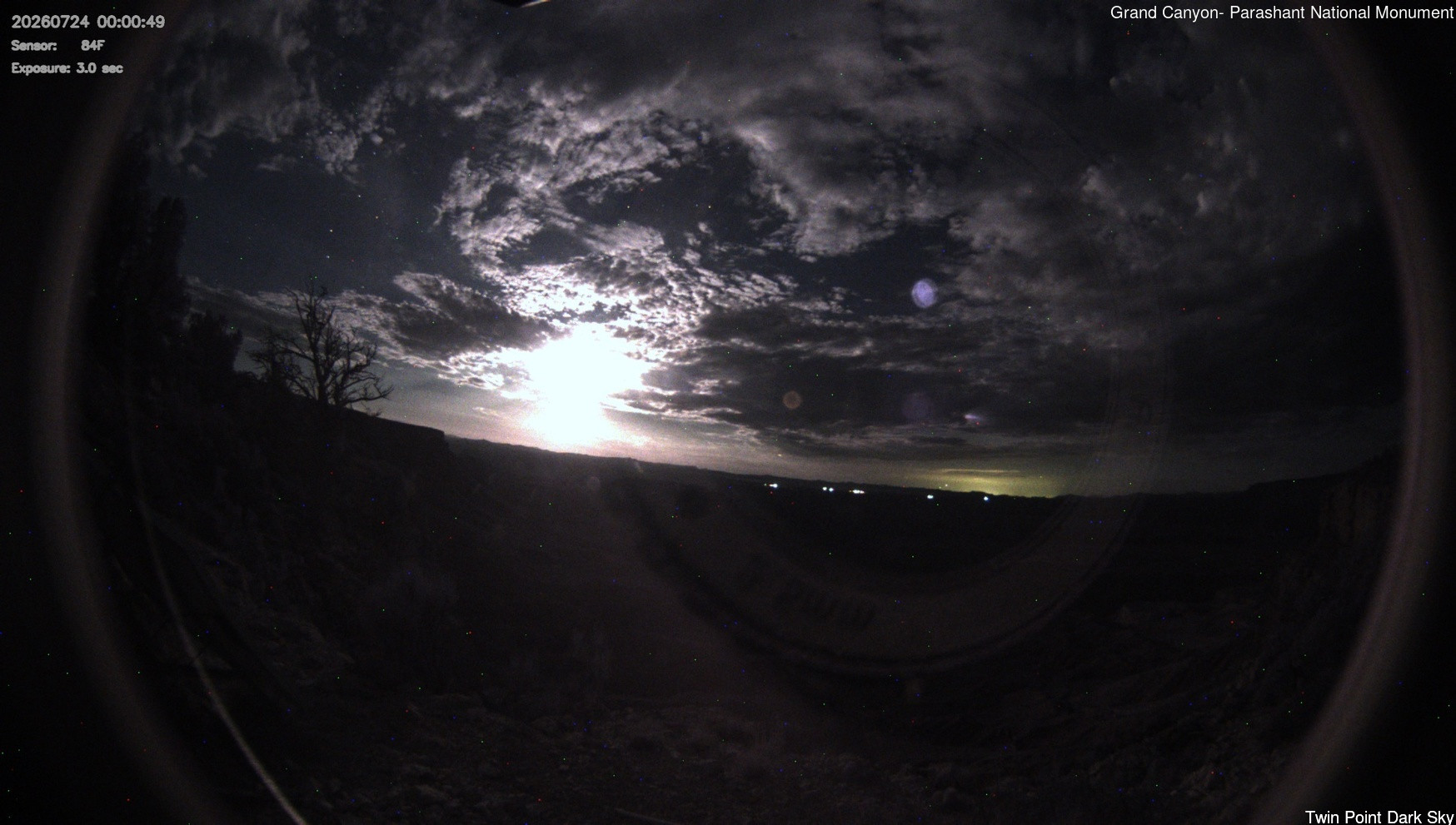 time-lapse frame, Twin Point - Dark Sky webcam