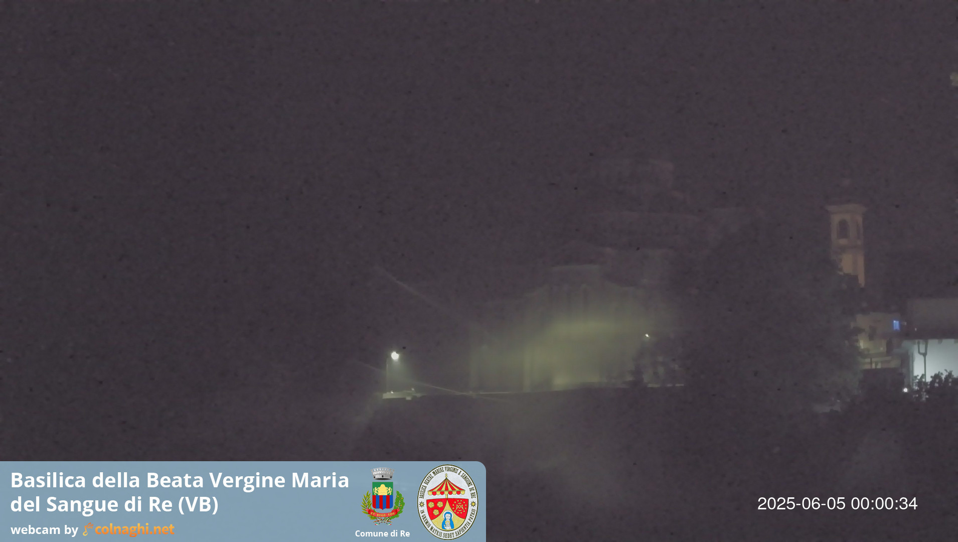 time-lapse frame, Santuario Madonna del Sangue di Re webcam