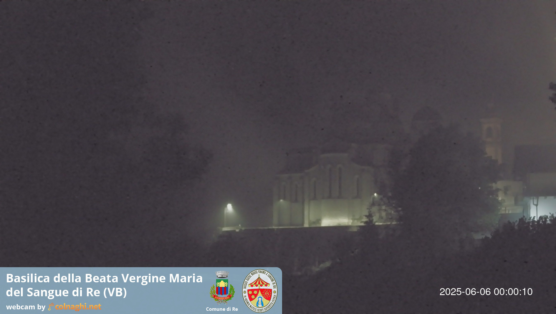 time-lapse frame, Santuario Madonna del Sangue di Re webcam