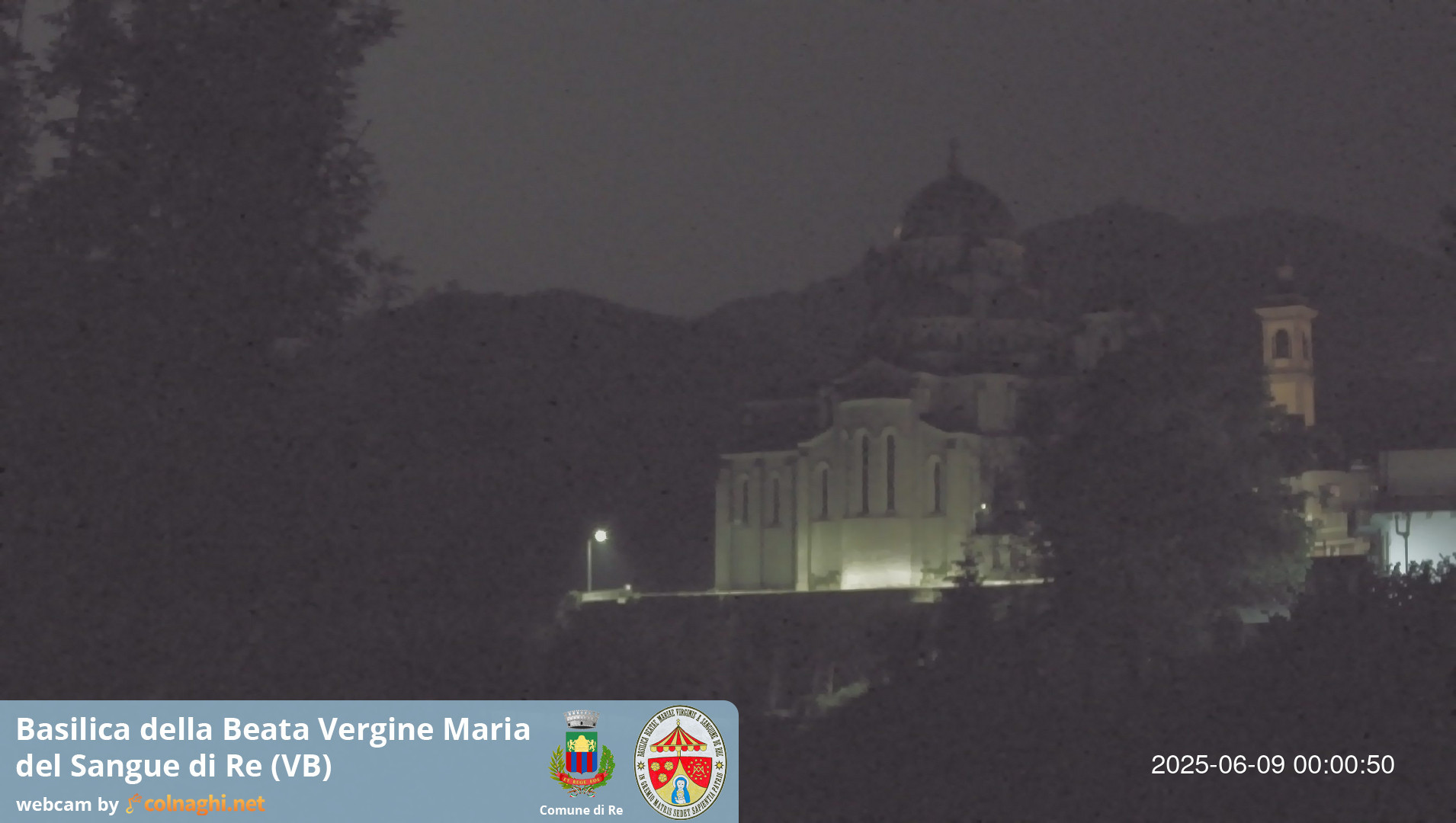 time-lapse frame, Santuario Madonna del Sangue di Re webcam