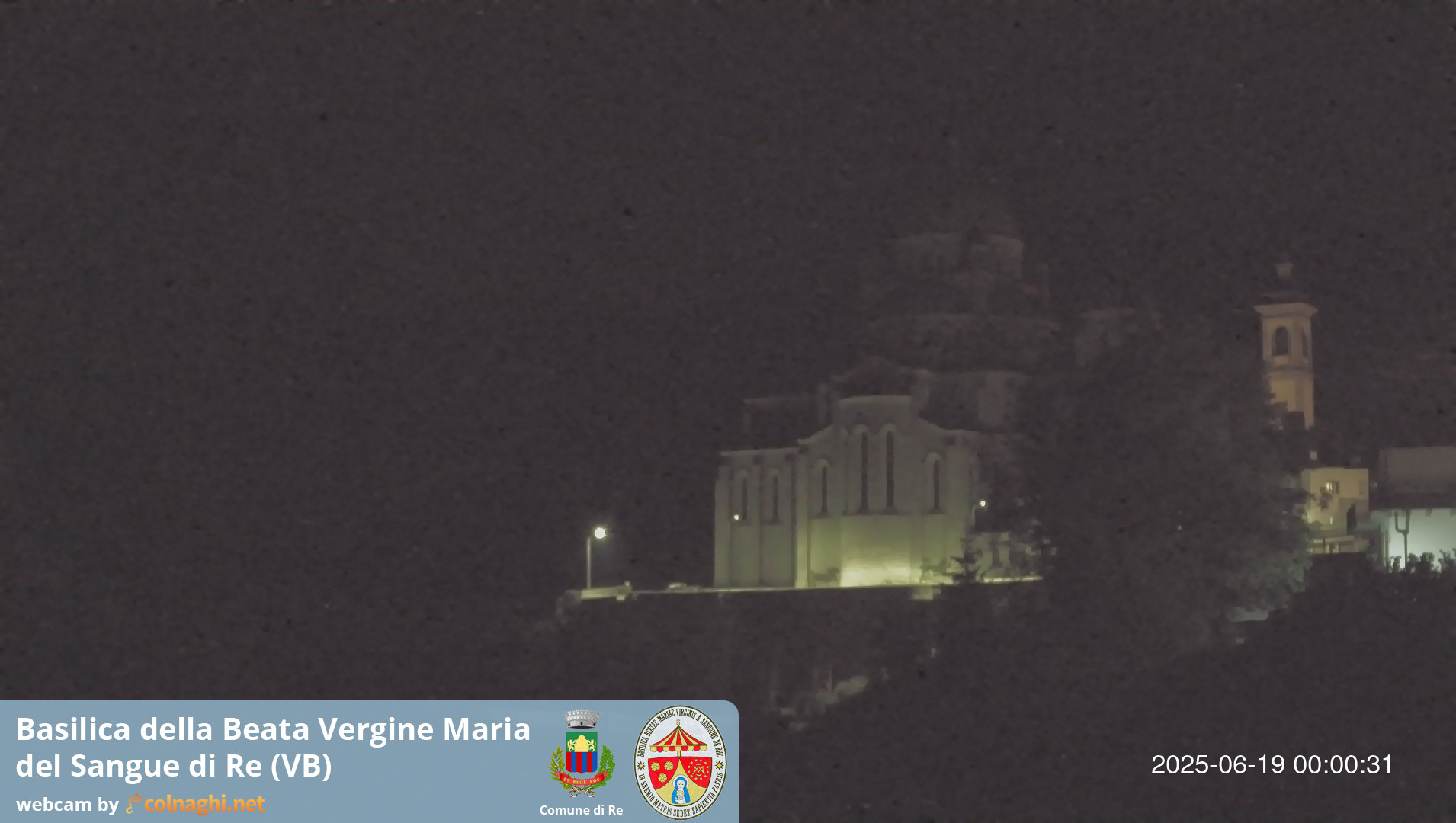 time-lapse frame, Santuario Madonna del Sangue di Re webcam