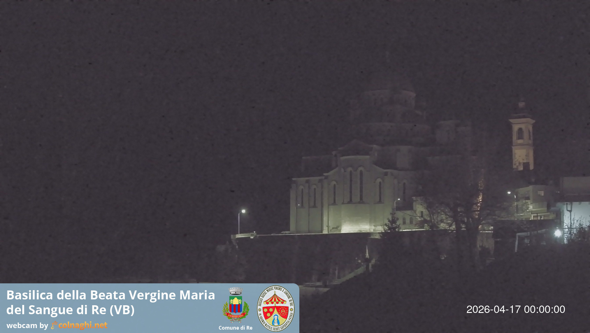 time-lapse frame, Santuario Madonna del Sangue di Re webcam