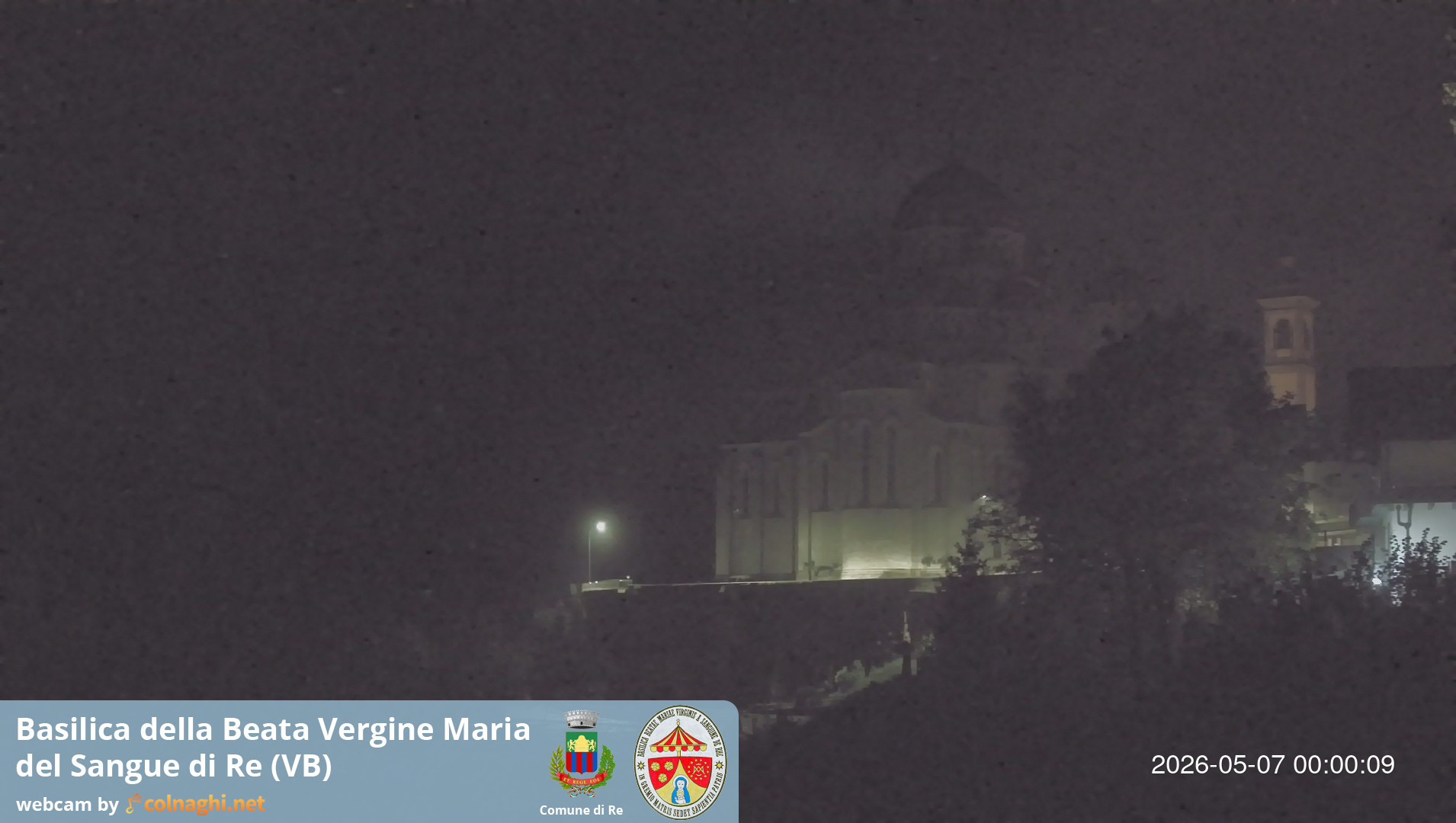 time-lapse frame, Santuario Madonna del Sangue di Re webcam