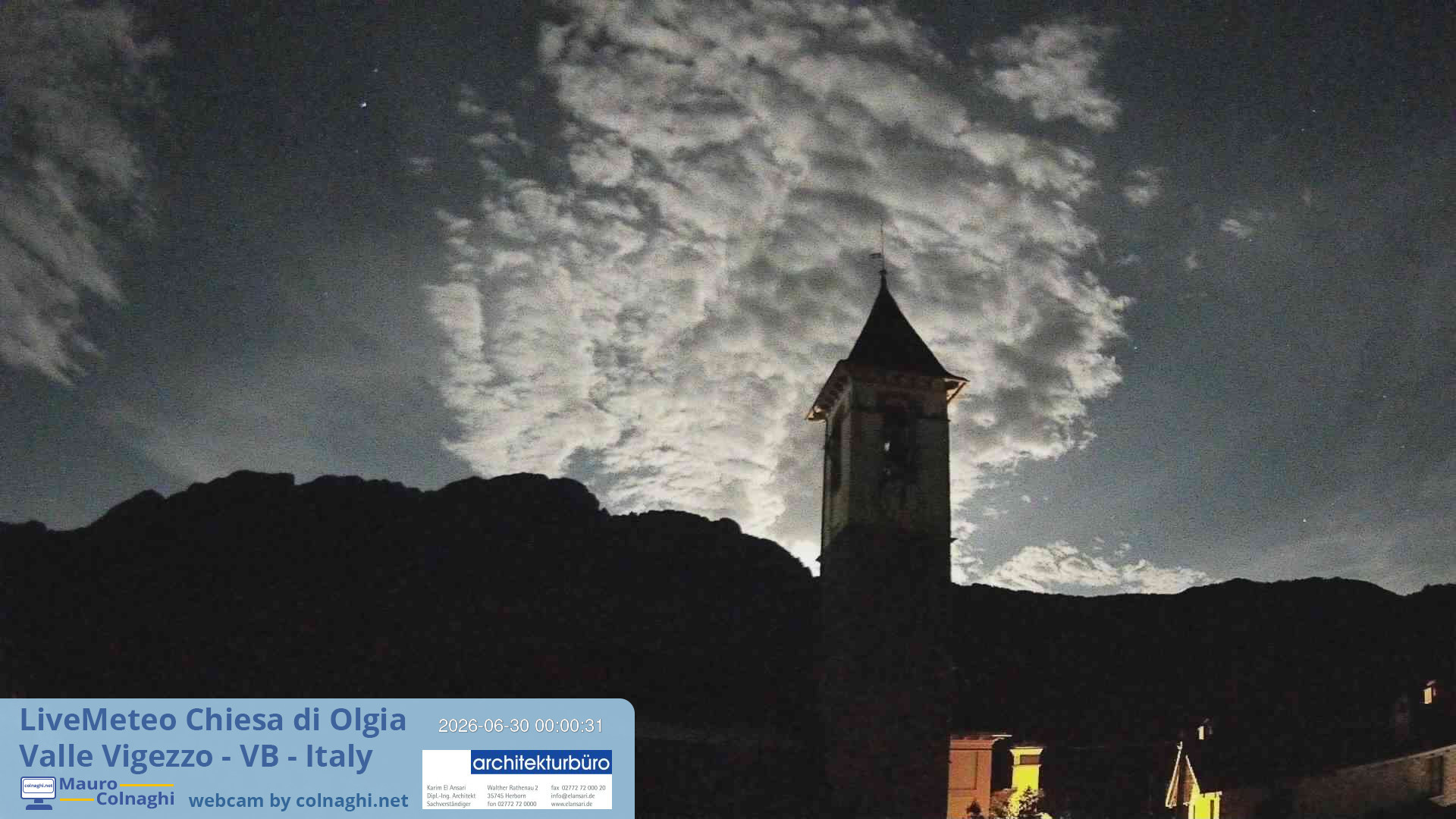 time-lapse frame, Olgia webcam