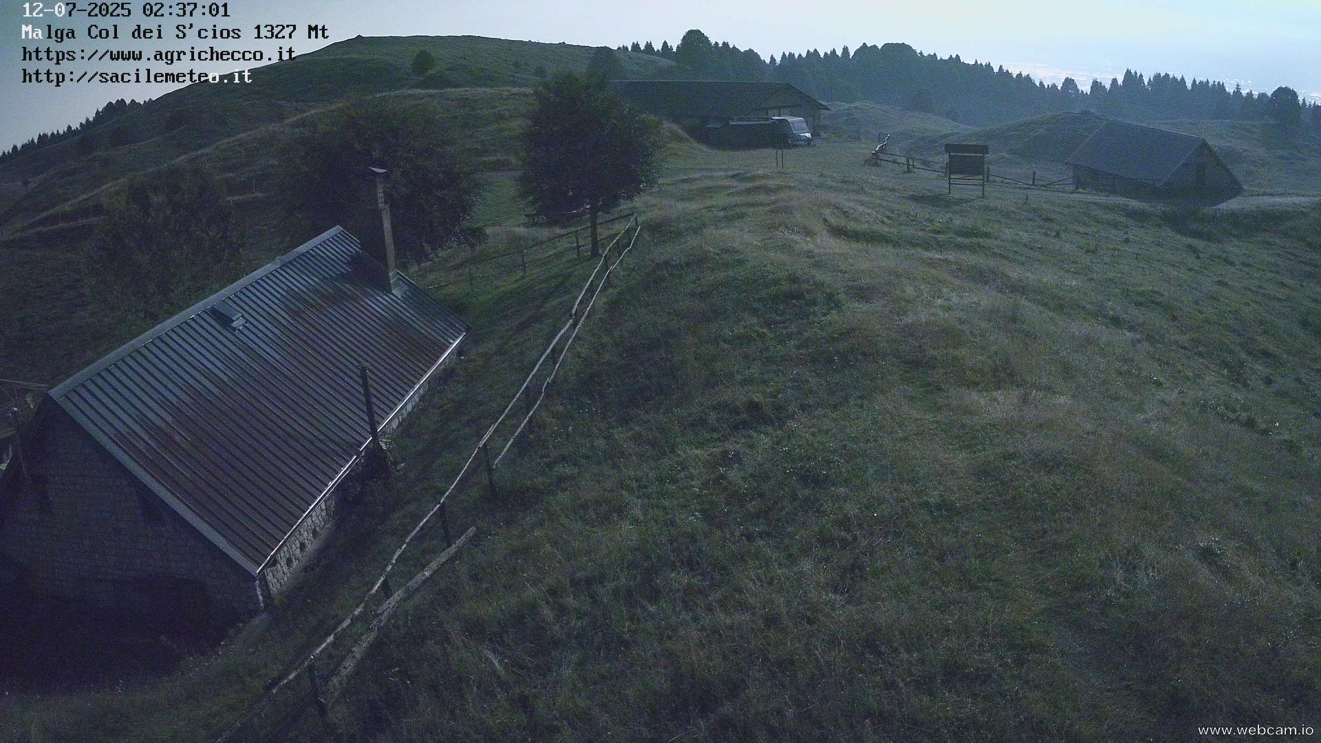 time-lapse frame, Malga Col Dei S'cios (PN) 1322m s.l.m. webcam