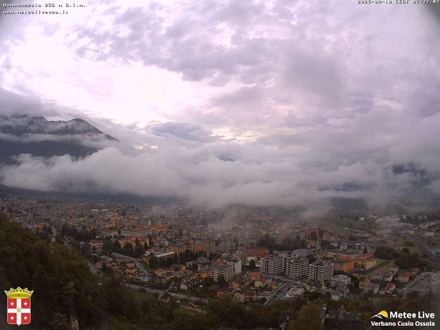 time-lapse frame, Domodossola webcam