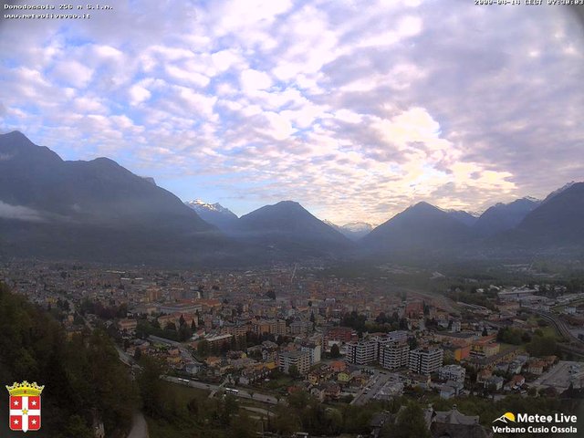 time-lapse frame, Domodossola webcam