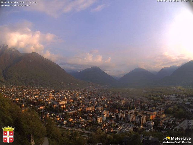 time-lapse frame, Domodossola webcam