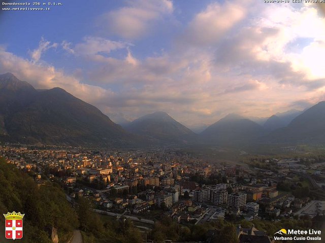 time-lapse frame, Domodossola webcam