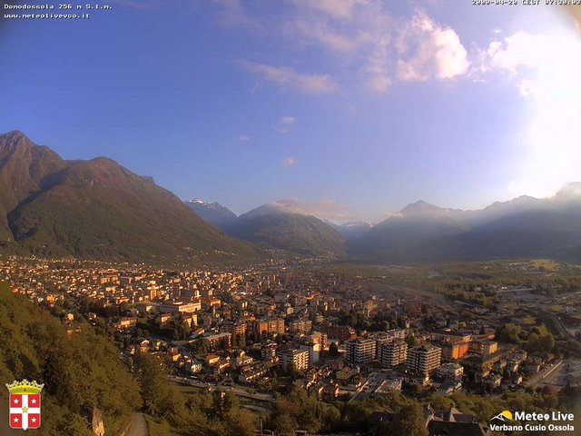 time-lapse frame, Domodossola webcam