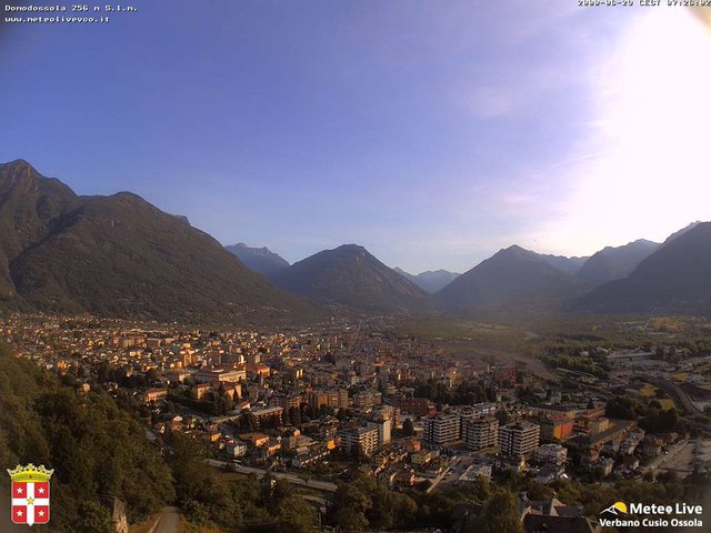 time-lapse frame, Domodossola webcam