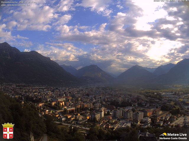 time-lapse frame, Domodossola webcam