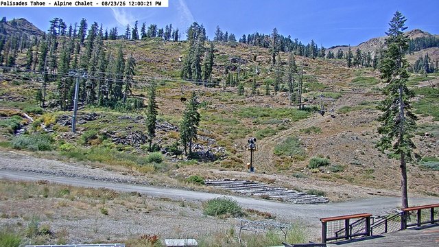 view from Palisades Tahoe Alpine Chalet on 2026-08-23
