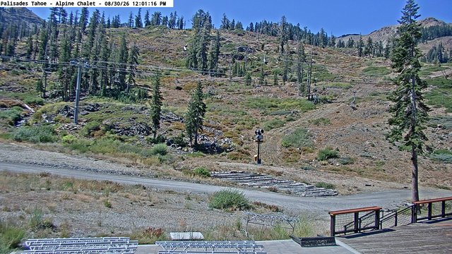 view from Palisades Tahoe Alpine Chalet on 2026-08-30