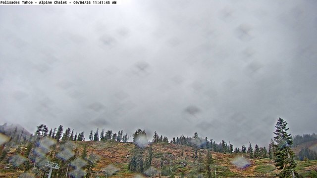 view from Palisades Tahoe Alpine Chalet on 2026-09-04