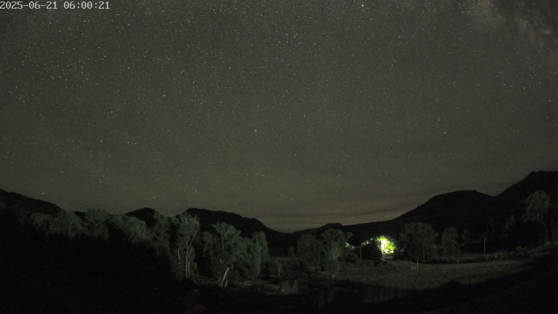 time-lapse frame, Sierra Madre Cam webcam