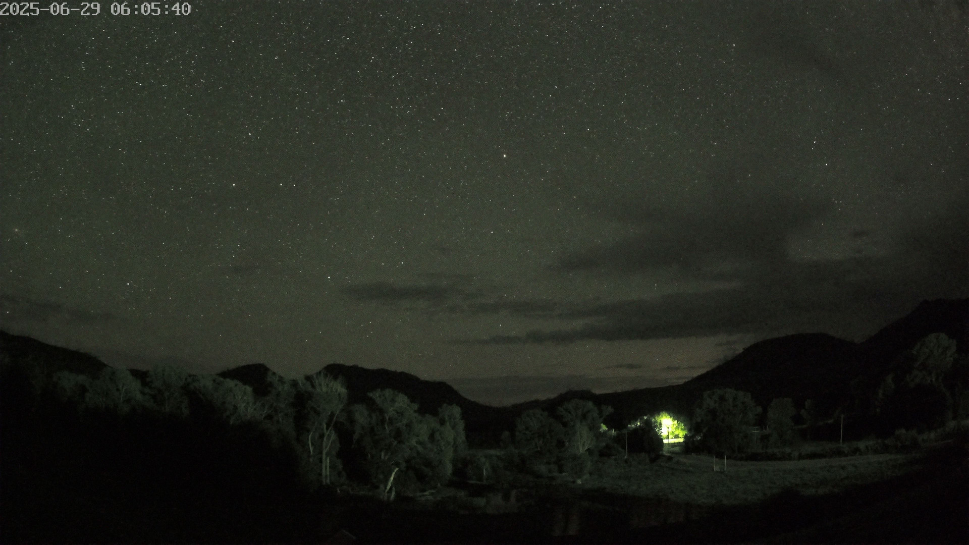 time-lapse frame, Sierra Madre Cam webcam