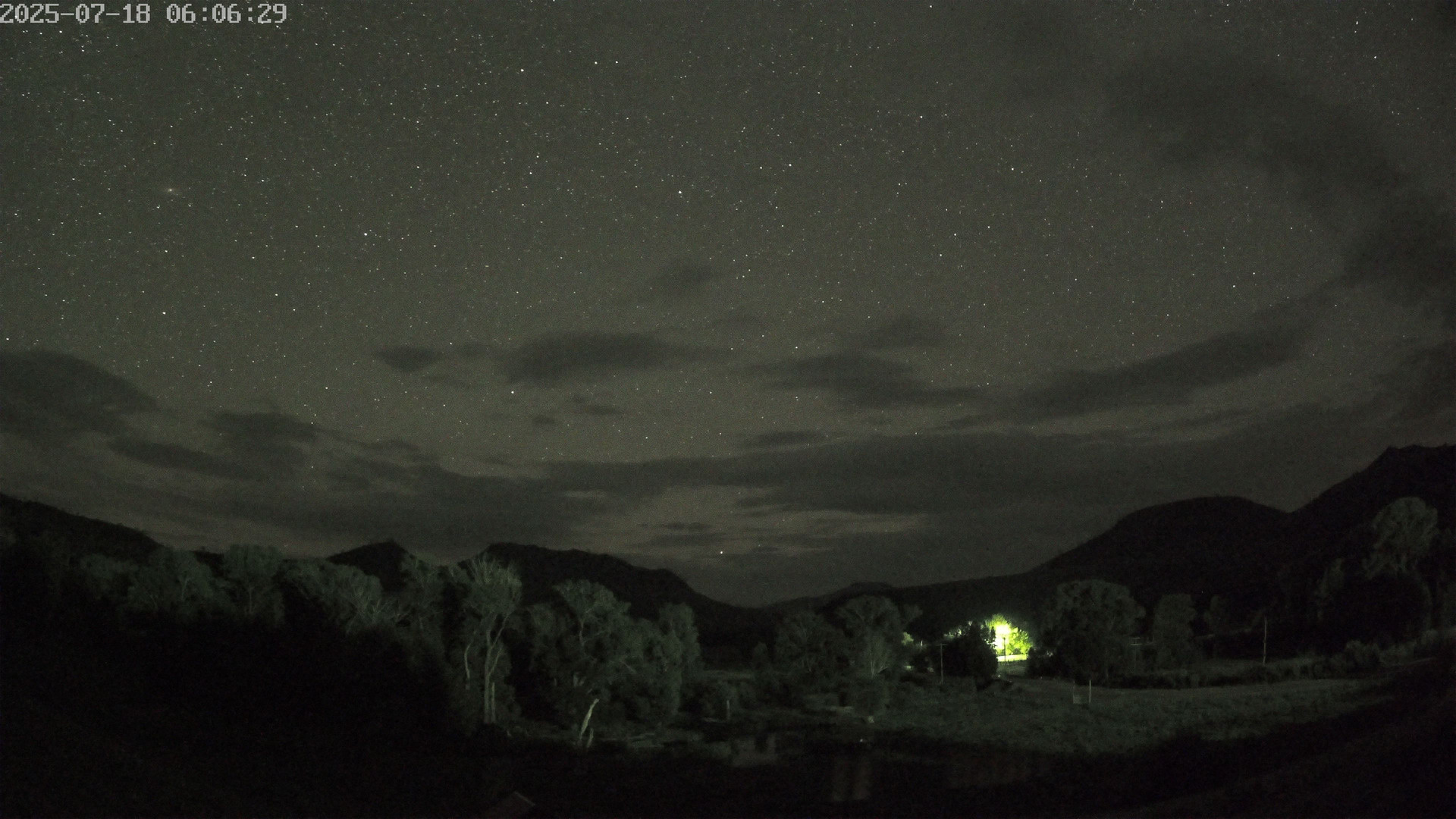 time-lapse frame, Sierra Madre Cam webcam