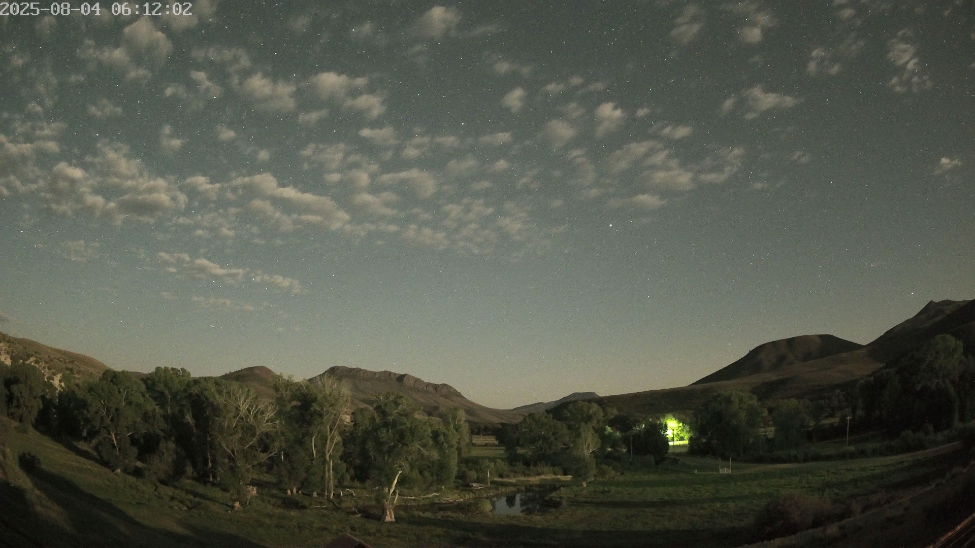 time-lapse frame, Sierra Madre Cam webcam