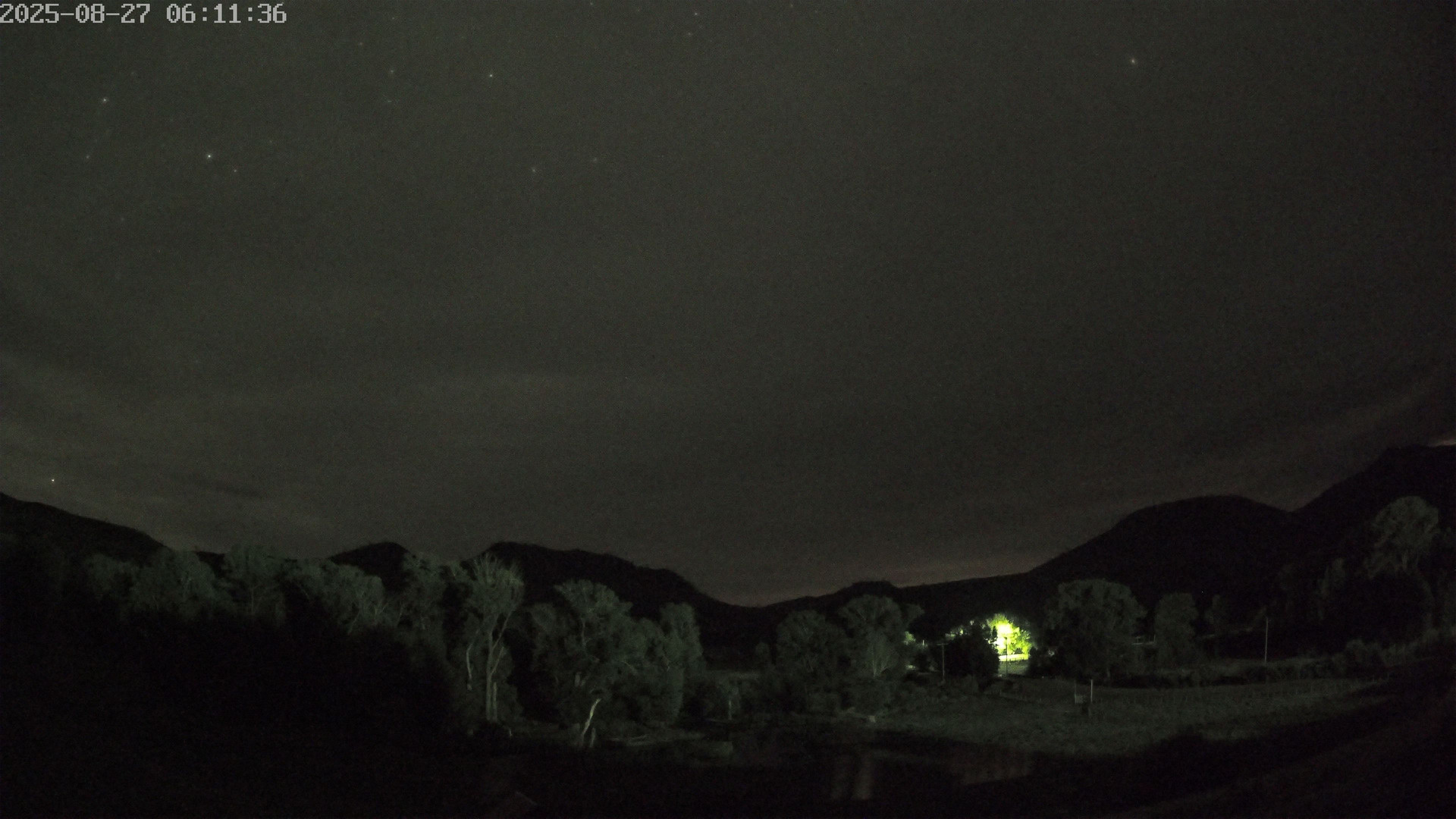 time-lapse frame, Sierra Madre Cam webcam