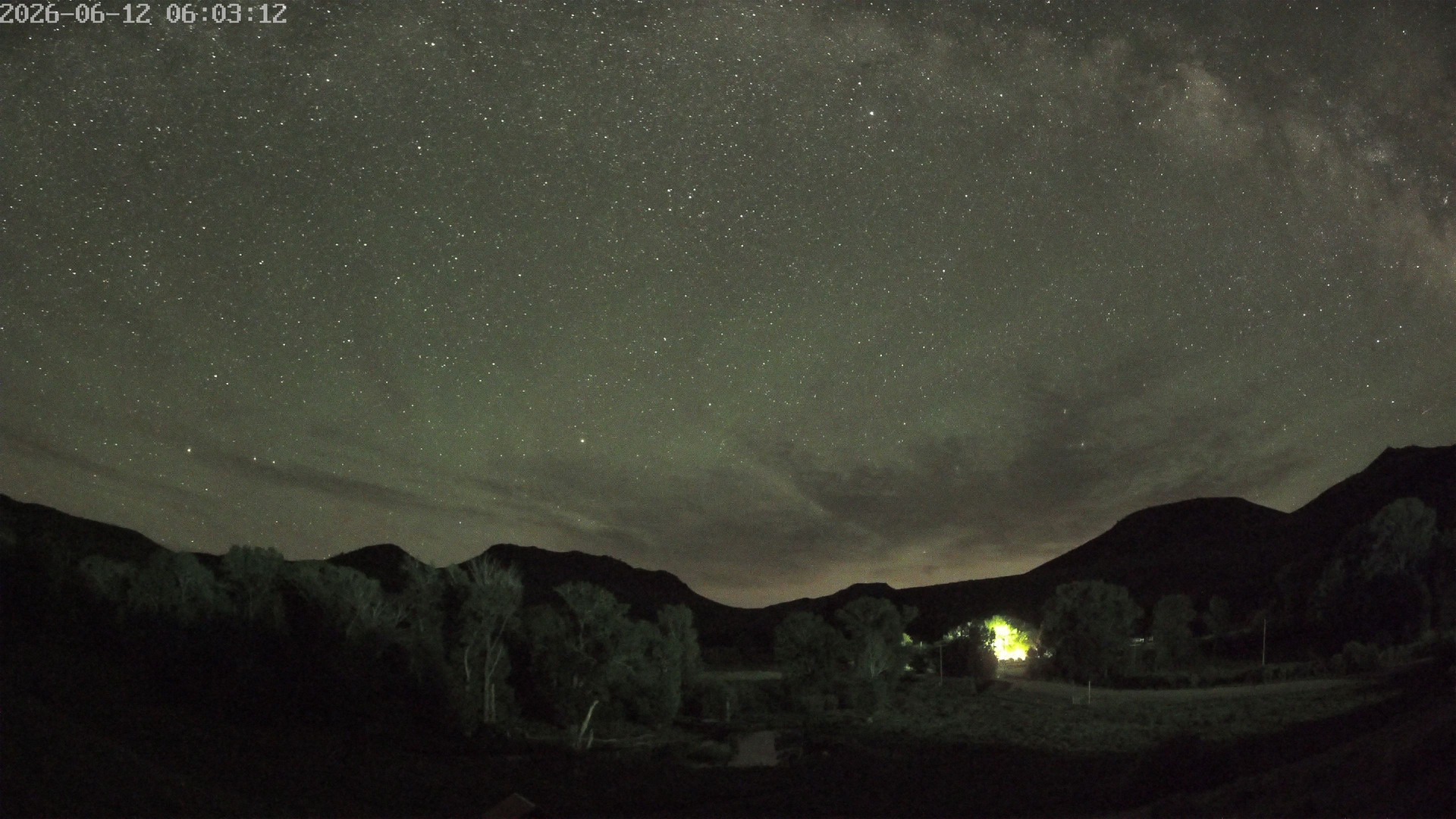 time-lapse frame, Sierra Madre Cam webcam