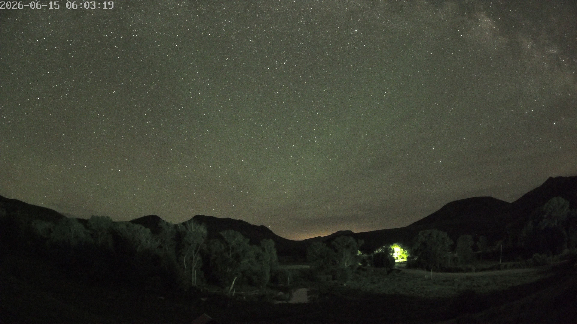 time-lapse frame, Sierra Madre Cam webcam