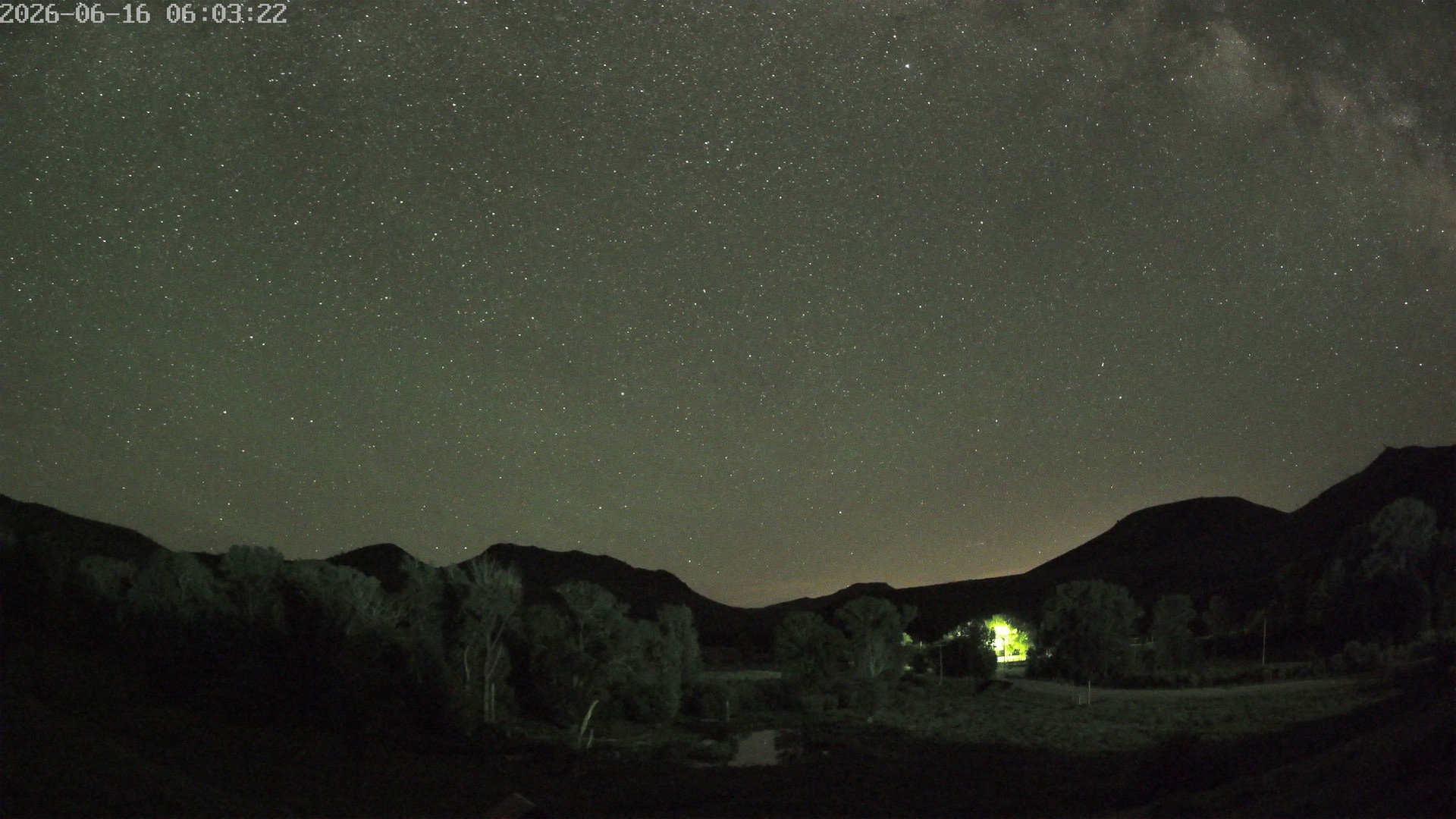 time-lapse frame, Sierra Madre Cam webcam