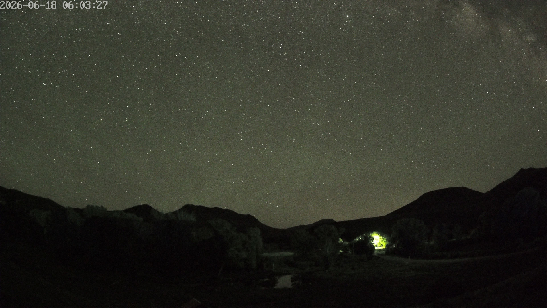 time-lapse frame, Sierra Madre Cam webcam