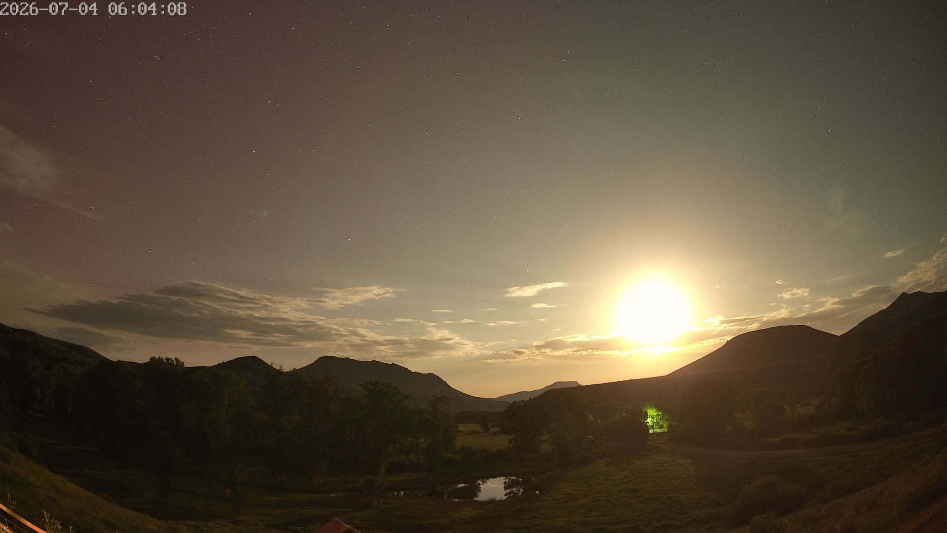time-lapse frame, Sierra Madre Cam webcam