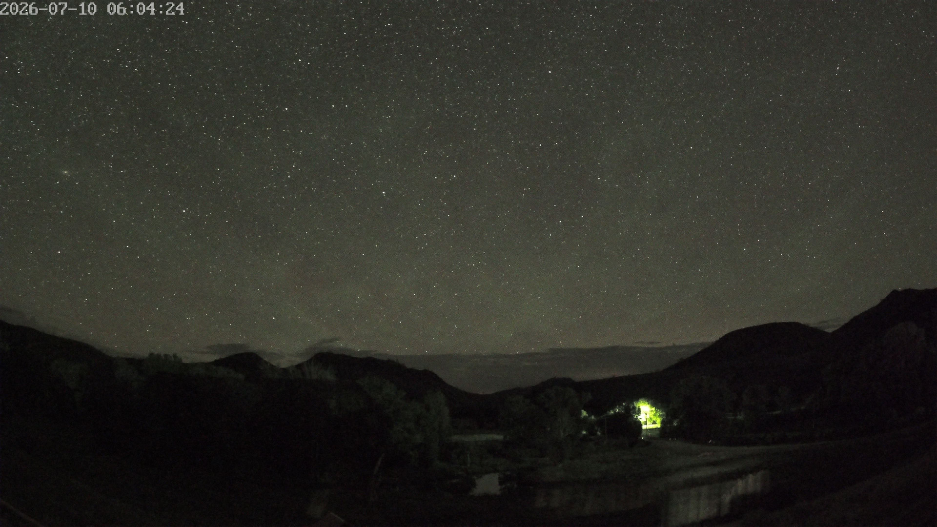 time-lapse frame, Sierra Madre Cam webcam
