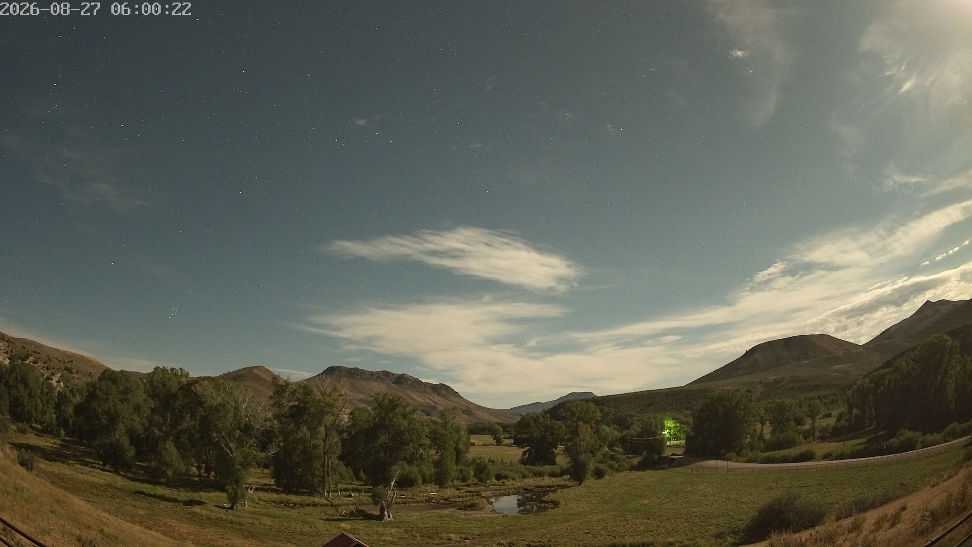 time-lapse frame, Sierra Madre Cam webcam