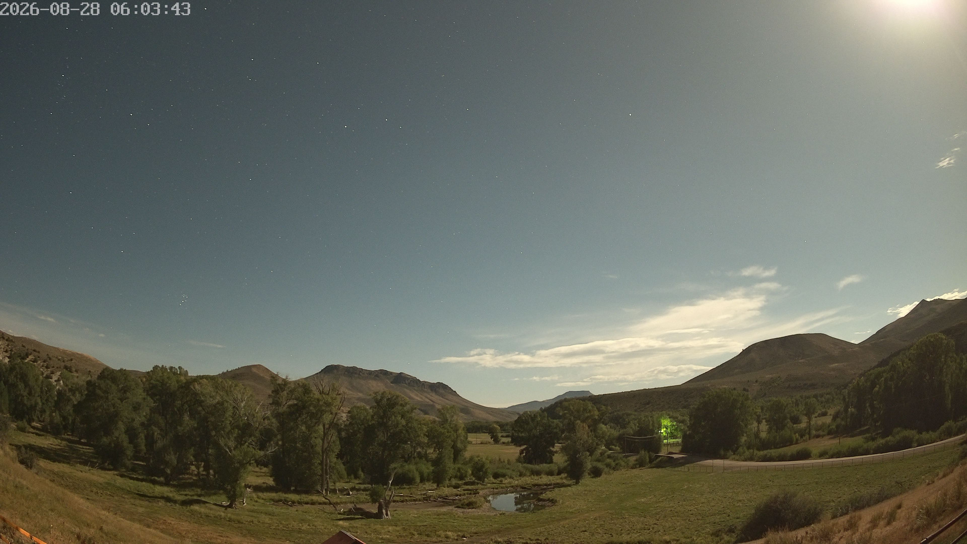 time-lapse frame, Sierra Madre Cam webcam
