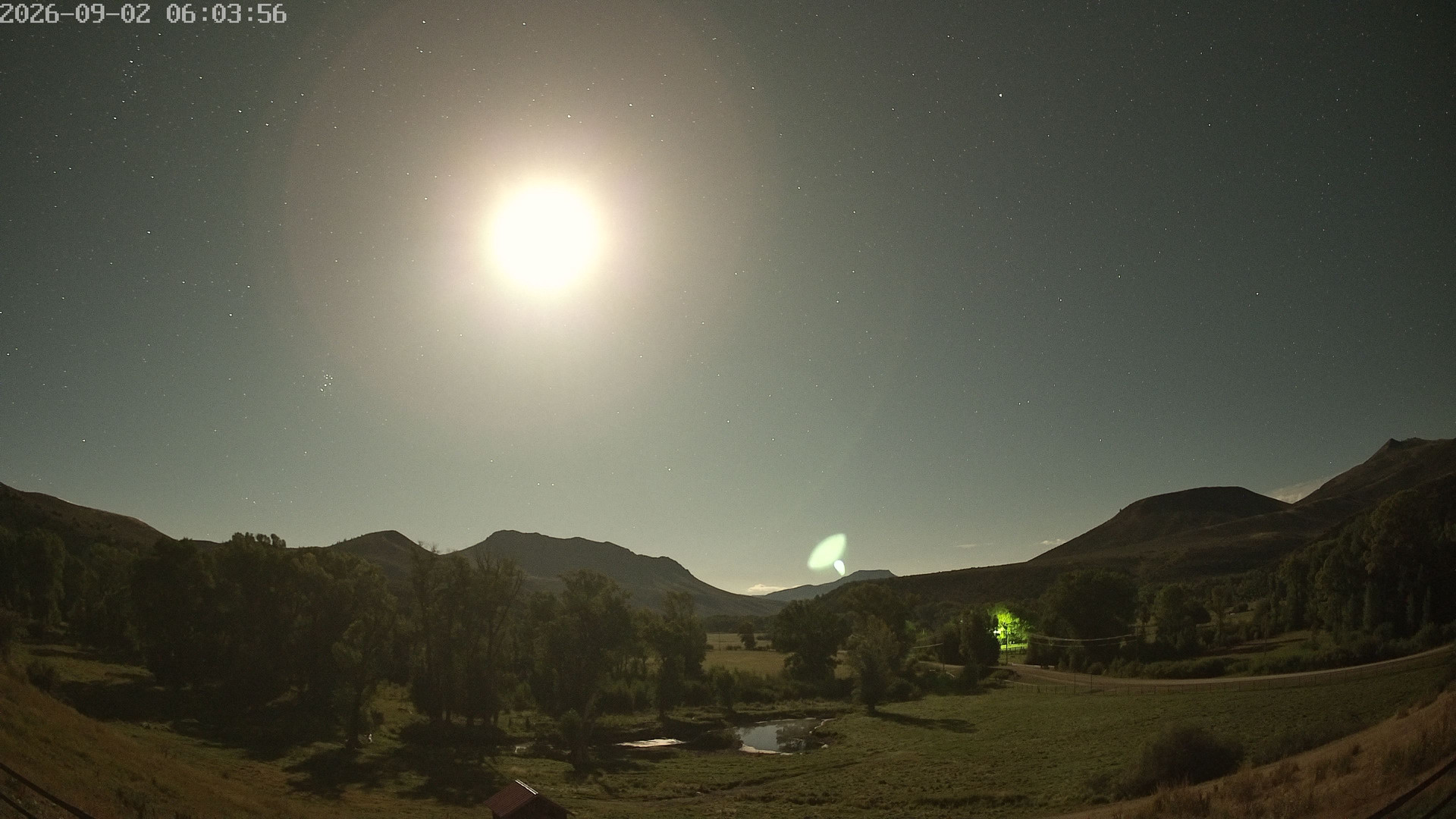 time-lapse frame, Sierra Madre Cam webcam