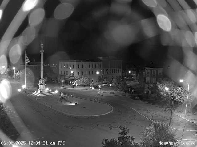 time-lapse frame, Monument Square Center webcam