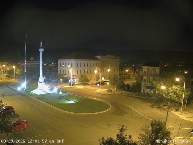 time-lapse frame, Monument Square Center webcam