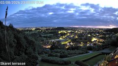 view from Skaret terrasse on 2026-08-02