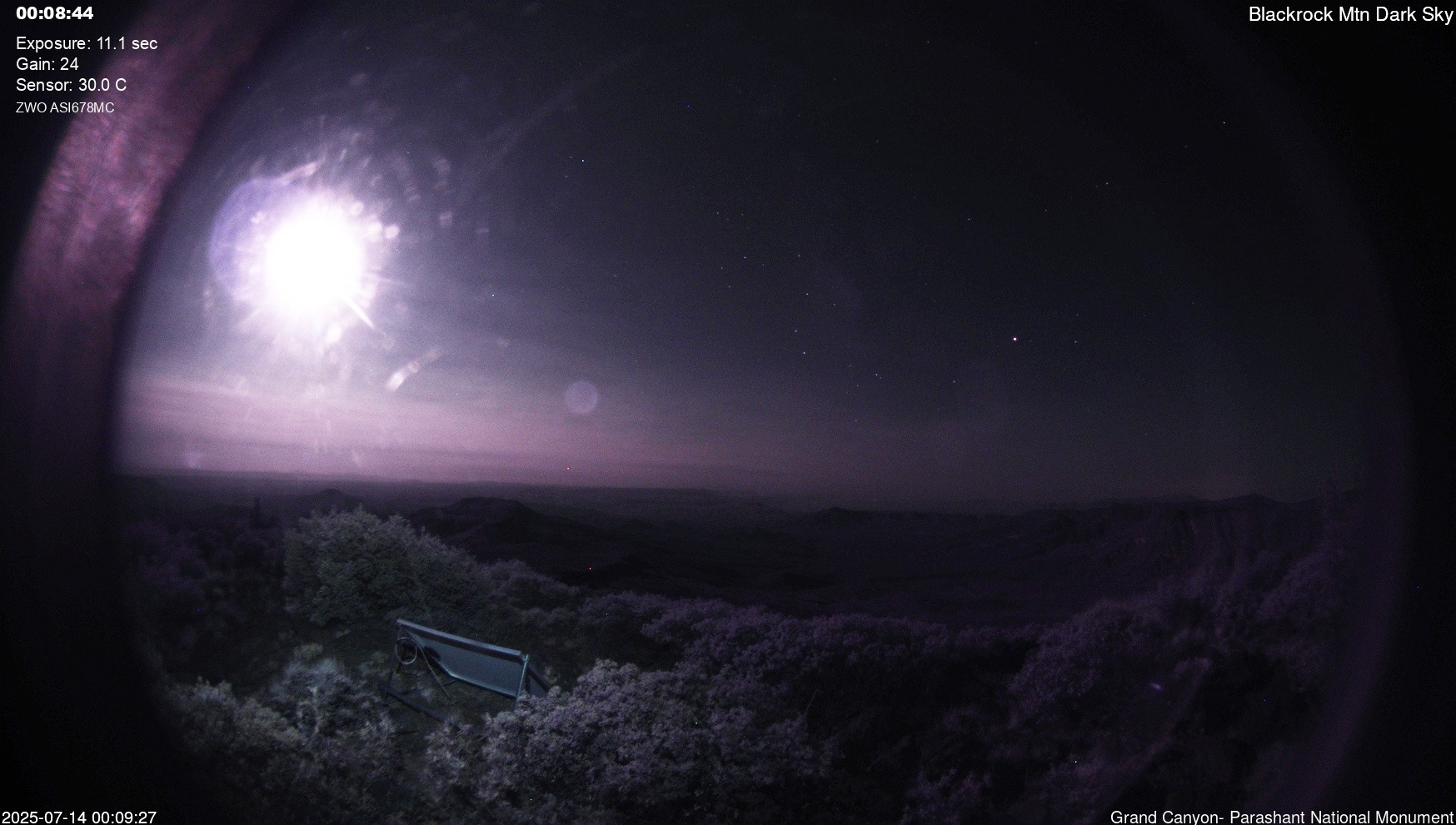 time-lapse frame, Blackrock - Dark Sky webcam