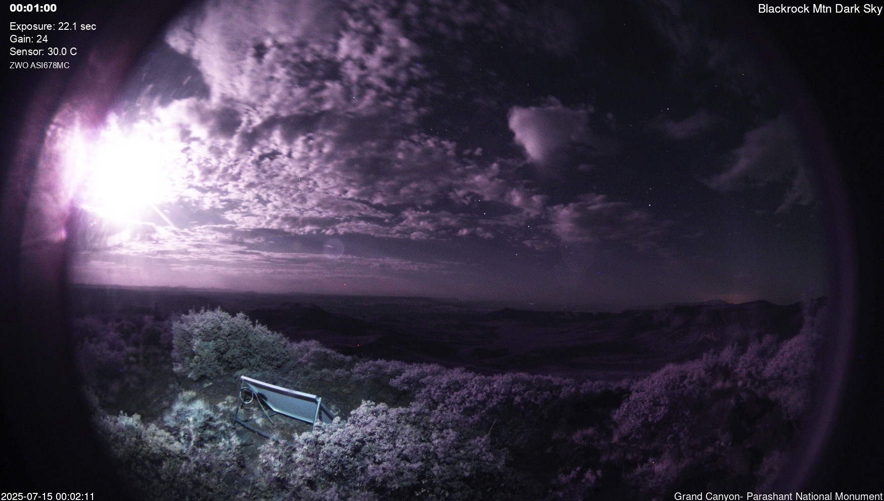 time-lapse frame, Blackrock - Dark Sky webcam