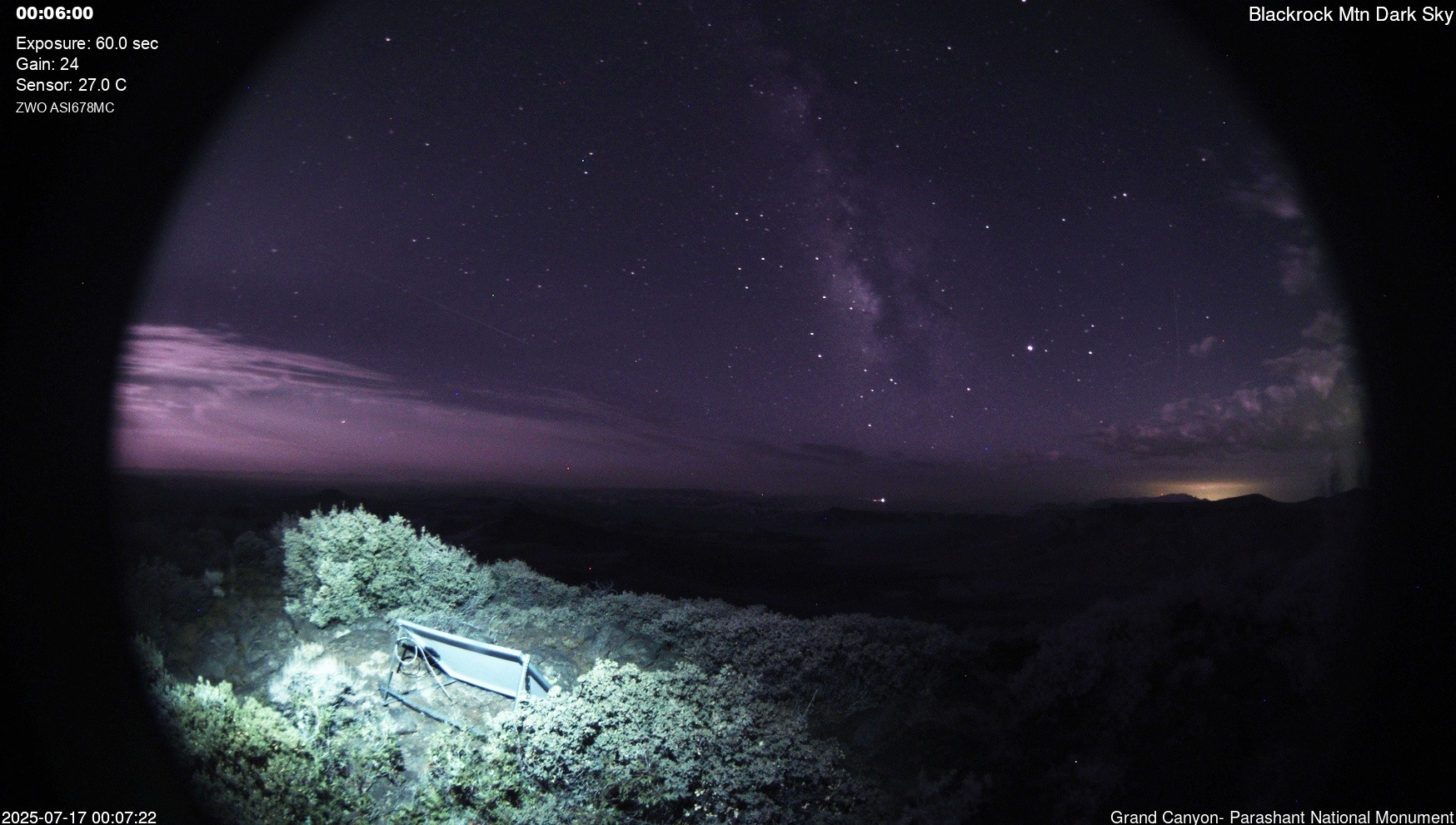 time-lapse frame, Blackrock - Dark Sky webcam