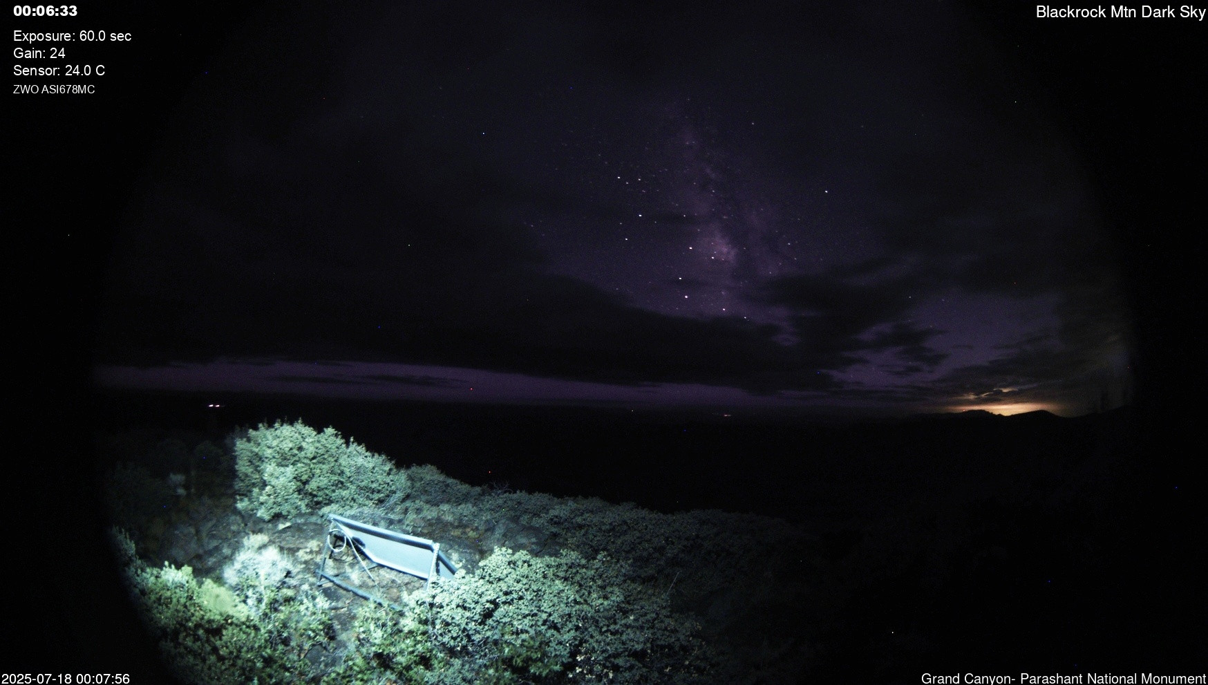 time-lapse frame, Blackrock - Dark Sky webcam