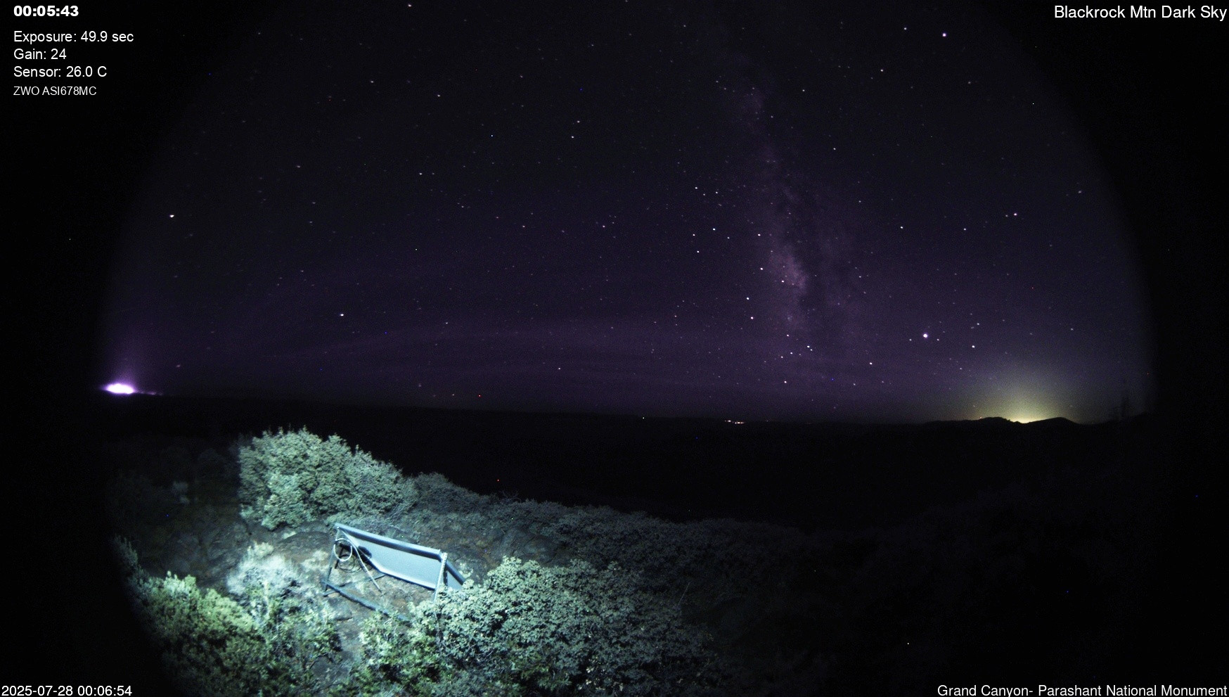 time-lapse frame, Blackrock - Dark Sky webcam