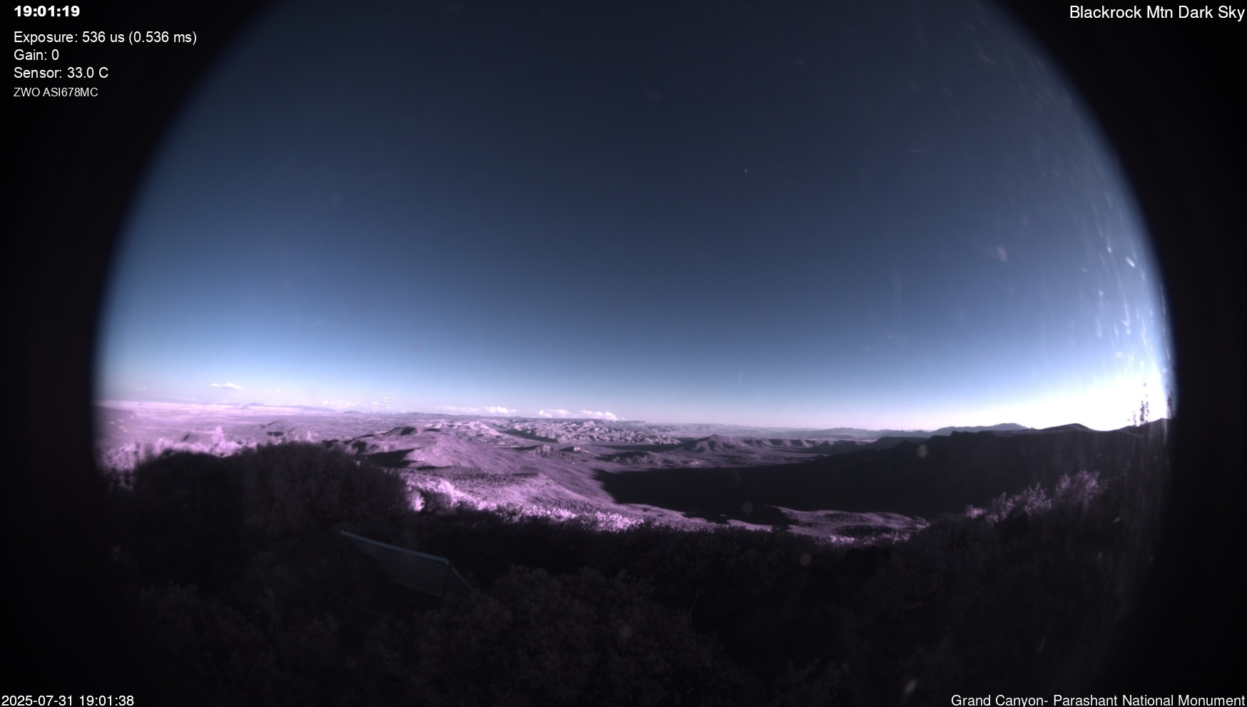 time-lapse frame, Blackrock - Dark Sky webcam