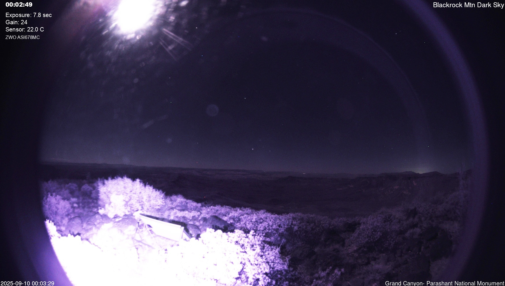 time-lapse frame, Blackrock - Dark Sky webcam