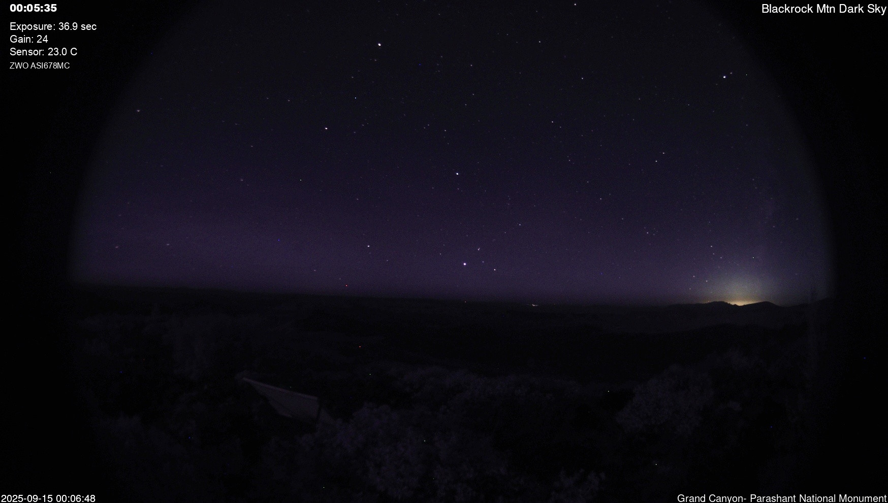 time-lapse frame, Blackrock - Dark Sky webcam