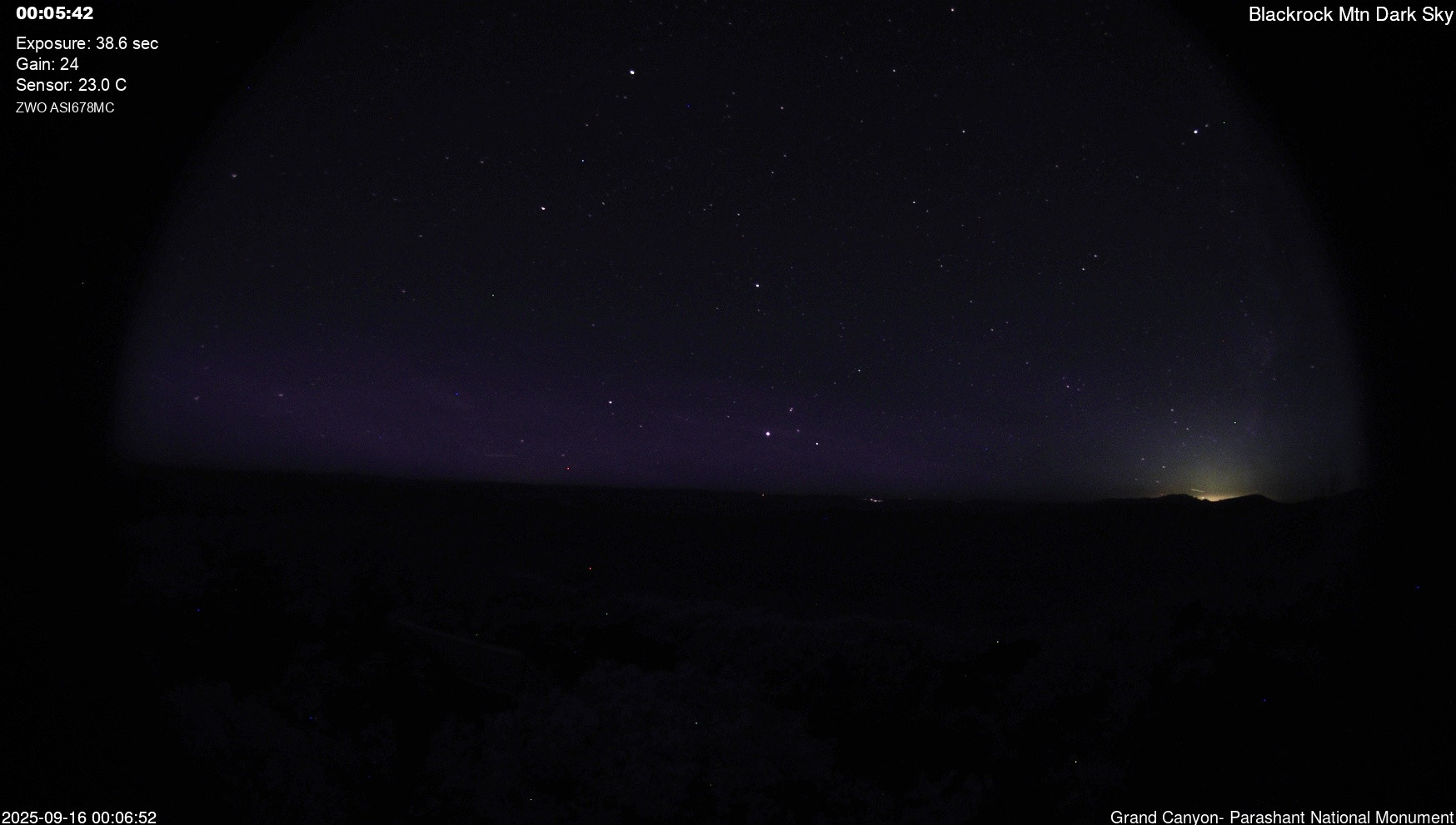 time-lapse frame, Blackrock - Dark Sky webcam