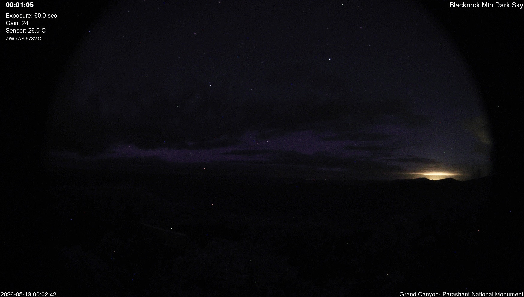 time-lapse frame, Blackrock - Dark Sky webcam