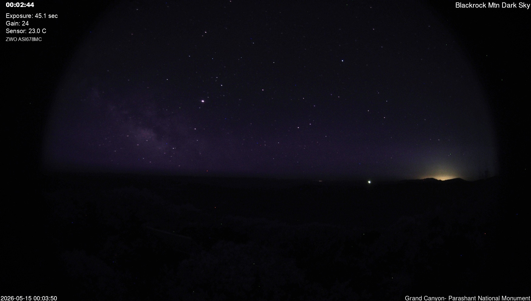 time-lapse frame, Blackrock - Dark Sky webcam
