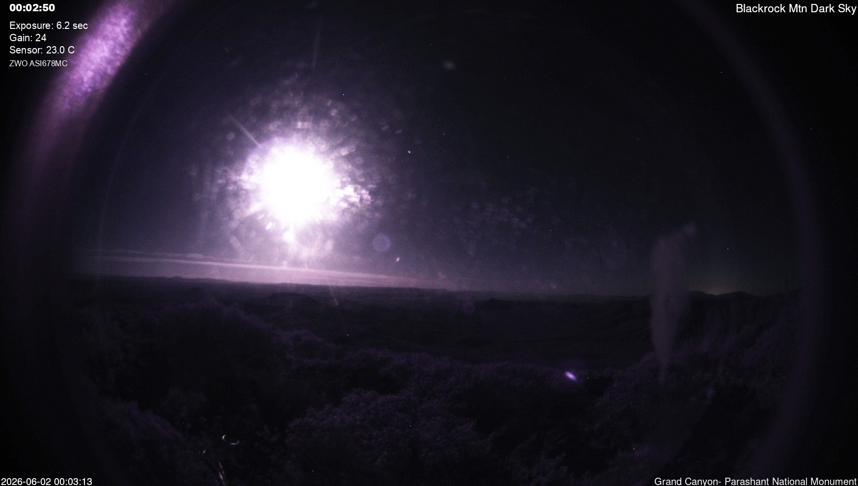 time-lapse frame, Blackrock - Dark Sky webcam